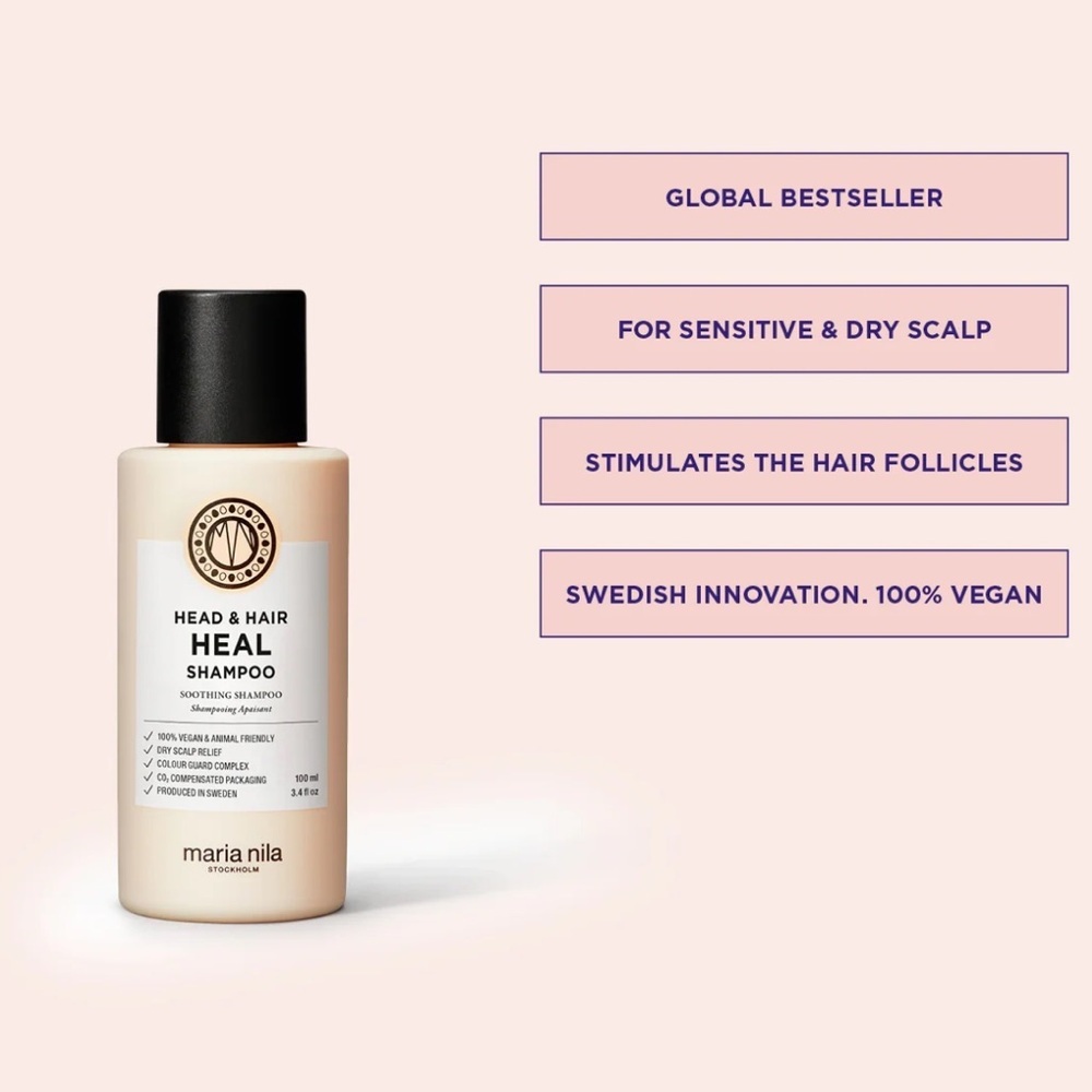 🌿 MARIA NILA Head & Hair Heal Shampoo & Conditioner Duo Set - 3.4 oz Travel Size - Picture 4 of 10